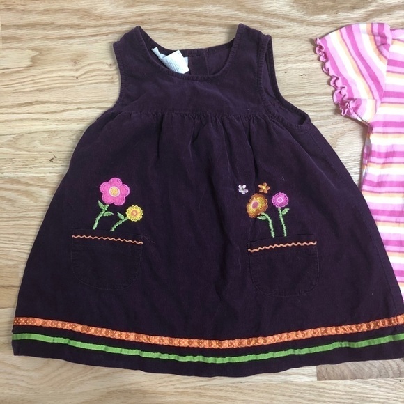 Wonder Kids Corduroy Dress Faded Glory Onesie 24 months - Picture 5 of 7